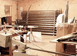 Die Werkstatt von Orgelbau Merten