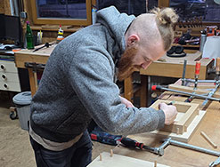 Andreas Kiedels, Orgelbaugeselle